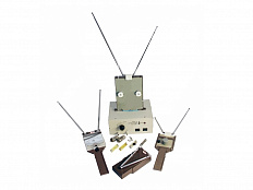 Комплект приборов для изучения принципов радиоприема и радиопередачи.