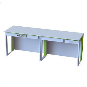 Стол демонстрационный с электрикой 2400х700х900