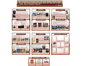 Комплект виниловых стендов для художественного кабинета