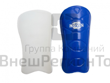 Щитки футбольные NOVUS NFP-01, ЭВА, цвет синий, подростковые.