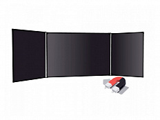 Доска меловая трёхэлементная настенная 100х300 см, черная