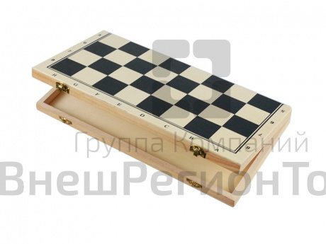 Доска шахматная складная деревянная 43 см.