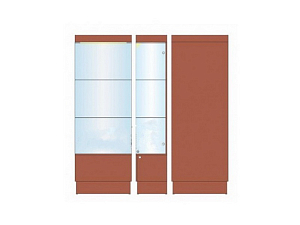 Напольная музейная витрина АНД-В-15, 2050×732×400