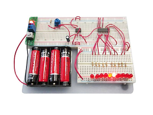 Электронный конструктор ЭЛЕКТРОН-1200 — питание 4×AA