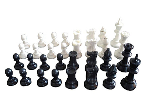 Мини-шахматы пластиковые с зелёным сукном, 30х35 см