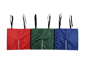 Шорты-эстафета на троих взрослых, с лямками