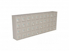 Шкаф с ячейками для телефонов (40 ячеек, индивидуальные ключи)
