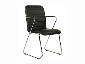 Кресло Честер для зала с хромированным каркасом