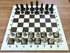Шахматы Стаунтон N5 с утяжелителем с деревянной складной доской 43 см