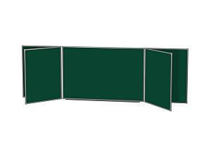 Пятисекционная меловая магнитная доска 100x400 см