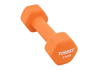 Гантель оранжевая