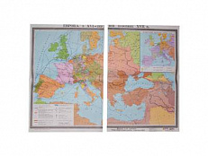Учебная карта "Европа в 16 - первой половине 17 в.в."