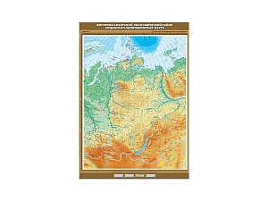 Социально-экономическая карта Восточной Сибири 100×140