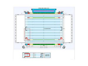 Соревновательная разметка поля 20x30 м (комплект на тросе)