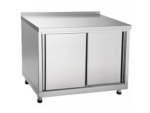 Пристенный стол-тумба купе 1000×600×860 мм, нерж.