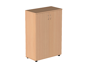 Средний закрытый канцелярский шкаф с регулируемыми опорами