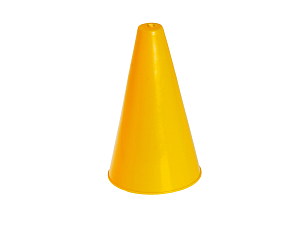Жёлтый конус для разметки — 16 см