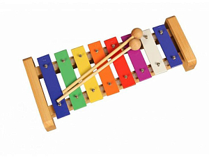Металлофон FM8-3, разноцветный 8 нот