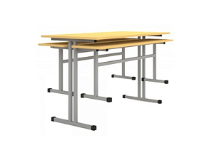 Обеденный комплект на 4 человека с двумя скамьями