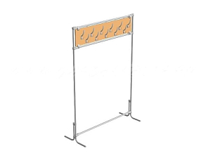 Стационарная 2-секционная вешалка МГД-Г-04