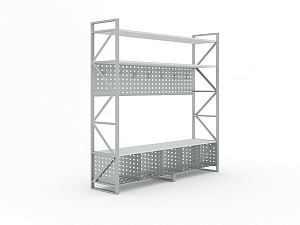 Школьная односторонняя вешалка ДОБ-03 с открытой тумбой