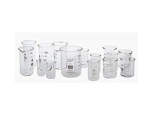 Набор лабораторных стаканов — 15 штук