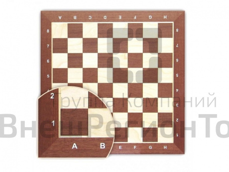 Доска шахматная цельная деревянная 48 см.