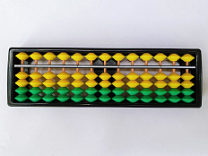 Счёты абакус, 13 рядов, жёлто-зелёный