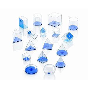 Прозрачный учебный набор «Геометрия», 17 элементов