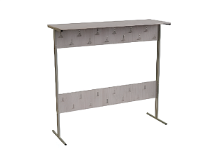 Двухрядная вешалка на 24 места