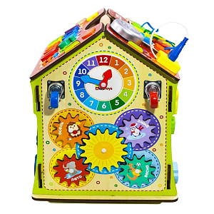 Развивающий бизидом Монтессори с подсветкой