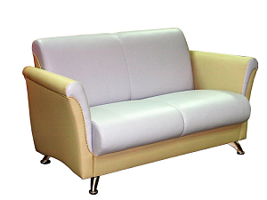 Двухместный диван Модус-Элегант (хром)