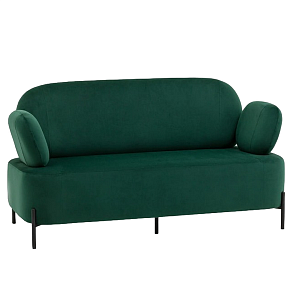 Велюровый диван Кэнди — зелёный