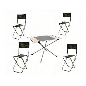 Комплект складной: стол 820×560×530 мм + 4 раскладных стула