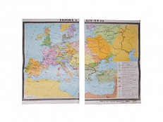 Учебная карта "Европа в 14 - 15 вв."