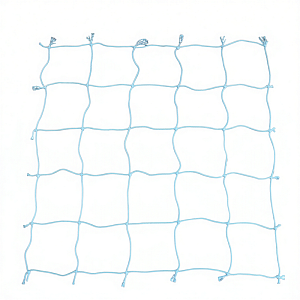 Сетка для ограждения спортивная, белая