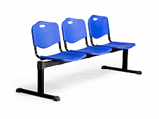 Секция стульев 3-х местная (сиденье и спинка пластик)