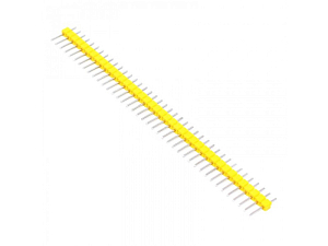 PLS-40 штыревой разъём прямой, желтый 6 мм