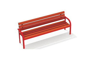 Скамья МФ1.10 с опорной спинкой