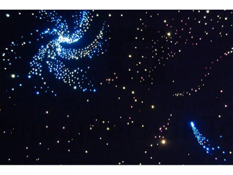 Настенный или напольный фибероптический ковер звездное небо, 1350х1000 мм.