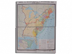 Учебная карта "Война за независимость и образование США (1775-1783)"
