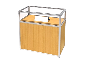 Витрина "Еврошоп" для музея (ПДА-01/09)