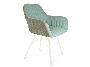 Вечерняя заря — дизайнерский стул, белый муар