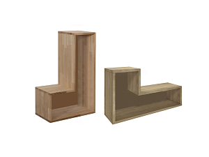 L-стеллаж ТЕТРИС модуль 900 х 200 х 600