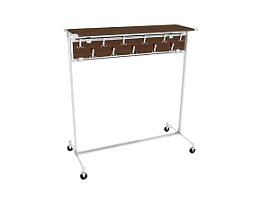 Передвижная вешалка МГД-ПК-13, хром Ø25 мм