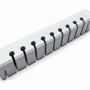 Деревянная стеновая планка для бус — 58,5 см