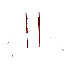 Универсальные спортивные стойки на растяжках, труба 76 мм