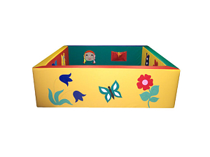 Дидактический сухой бассейн 150×150×50 см