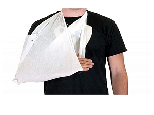 Косыночная перевязочная повязка фиксирующая