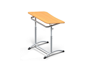 Стол ученический одноместный с регулировкой высоты и угла наклона